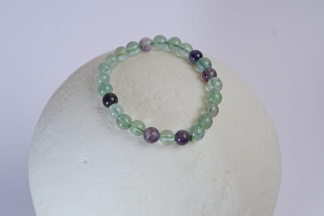 Multi-Fluorite Bracelet (Rainbow Fluorite) Bracelet thumbnail 2