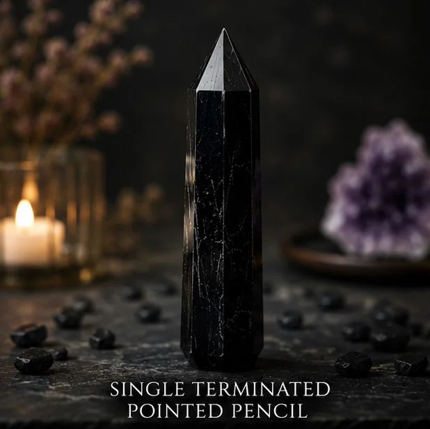 Black Tourmaline Pencil Tower