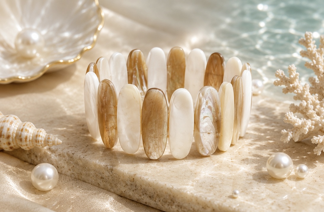 Natural Mother Of Pearl Shell Bracelet
