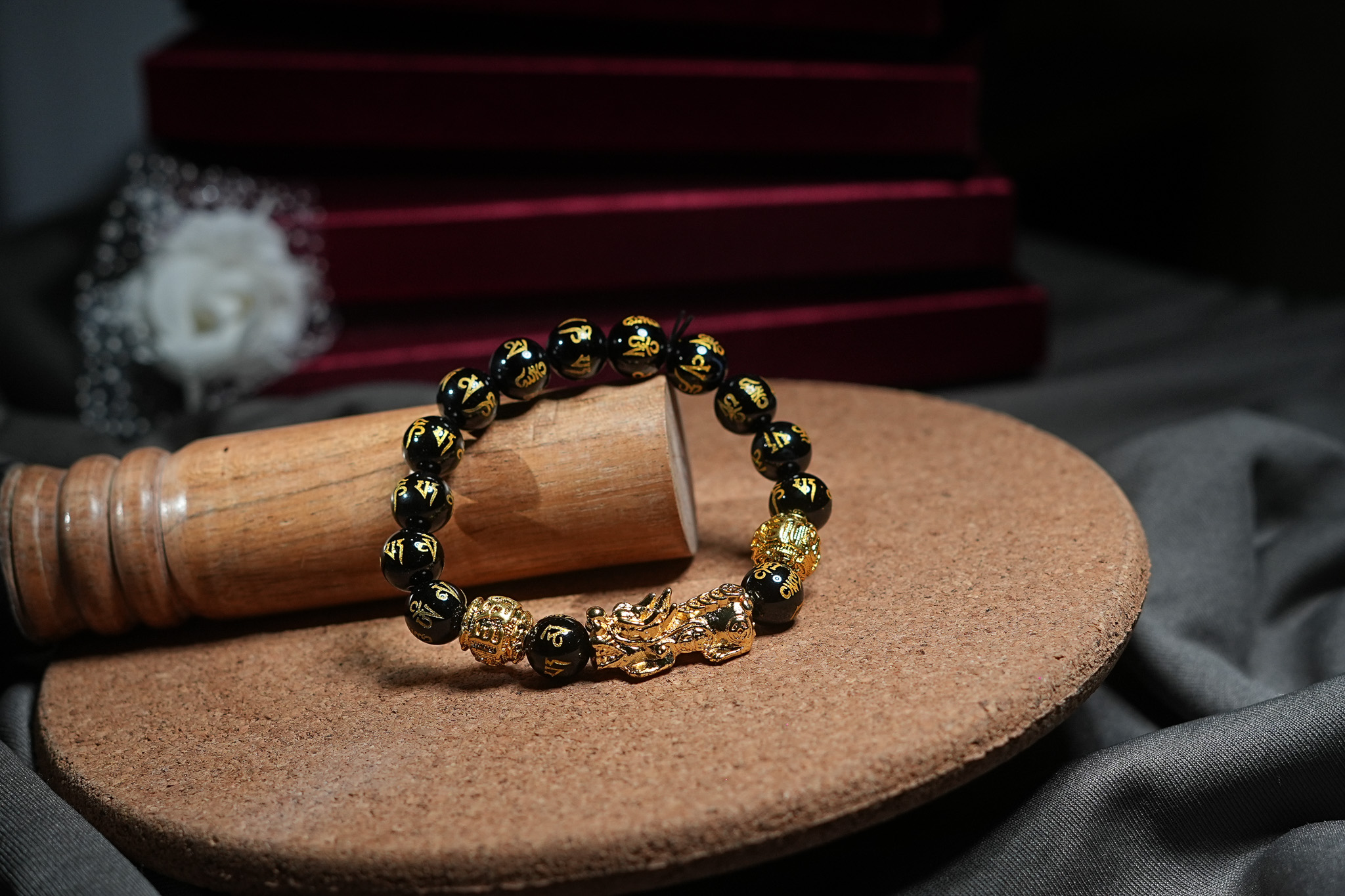 Pixu Om Mani Padmeham Crystal Bracelet thumbnail 7