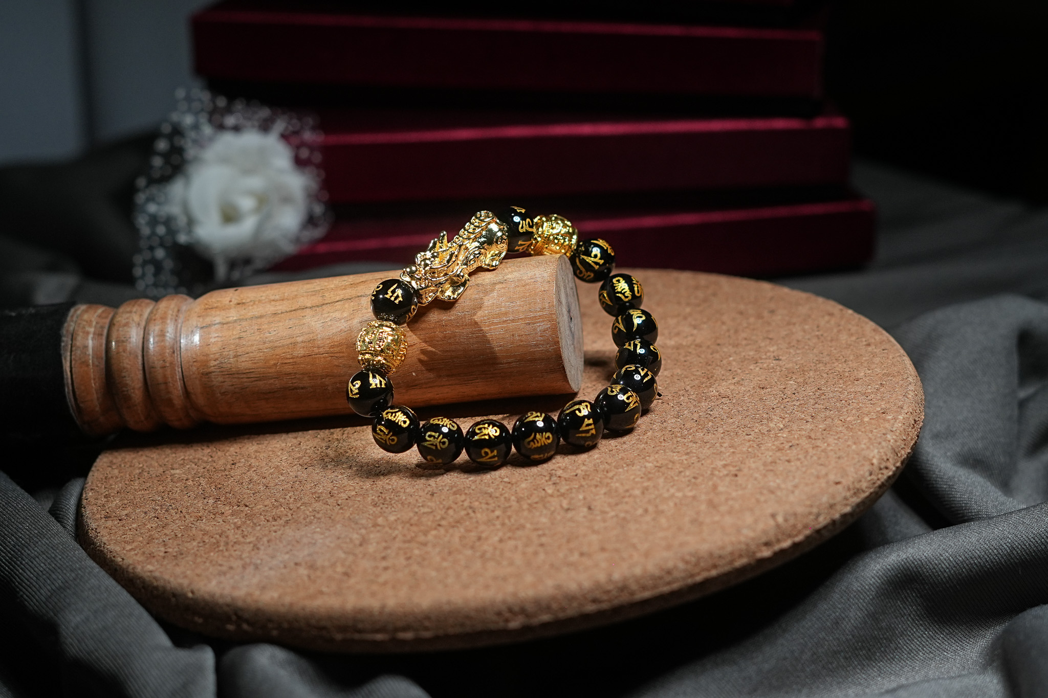 Pixu Om Mani Padmeham Crystal Bracelet thumbnail 8