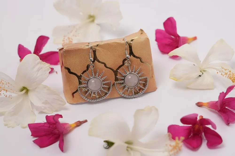 Rose Quartz Earrings
