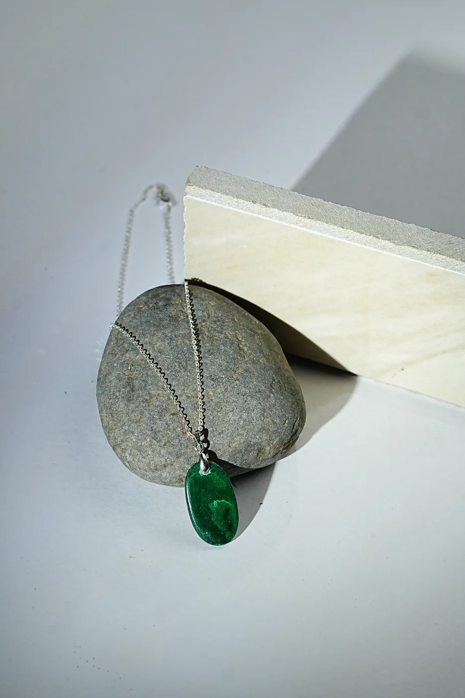 Malachite Crystal Pendant