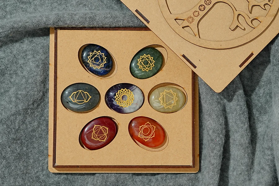 SEVEN CHAKRA OVAL TUMBLE SET thumbnail 3