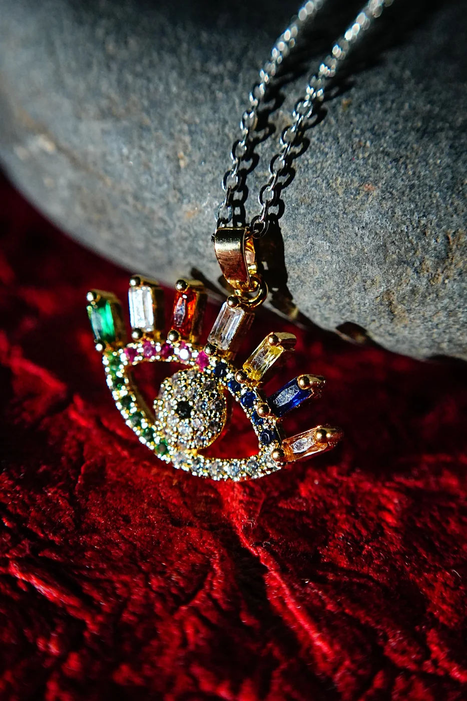 Silver Plated Evil Eye Pendant thumbnail 2