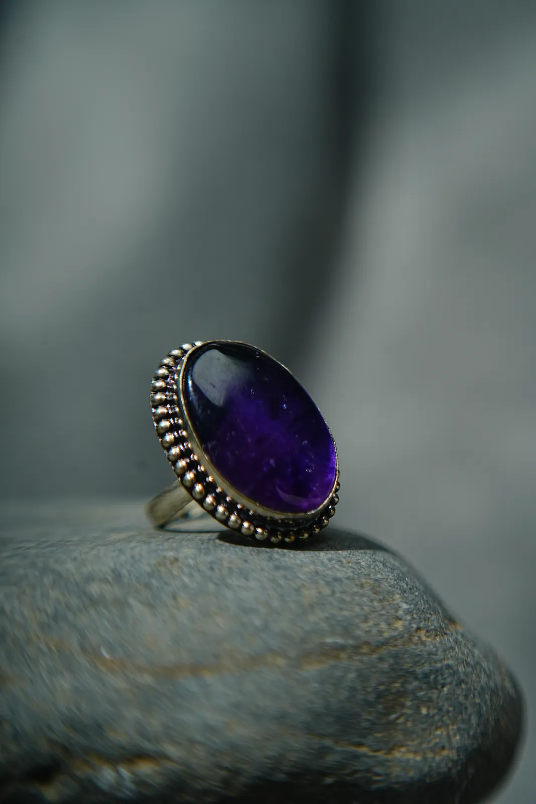 Amethyst Oval Ring thumbnail 2