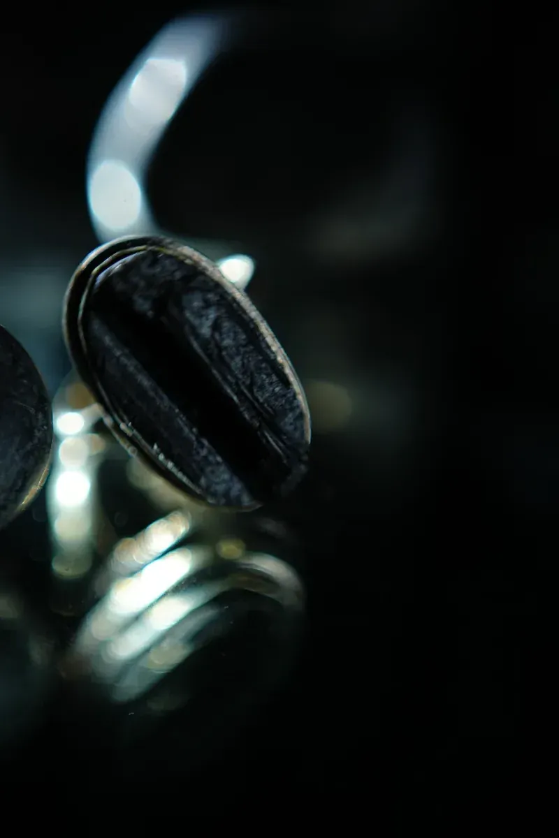 Raw Black Tourmaline Ring thumbnail 2