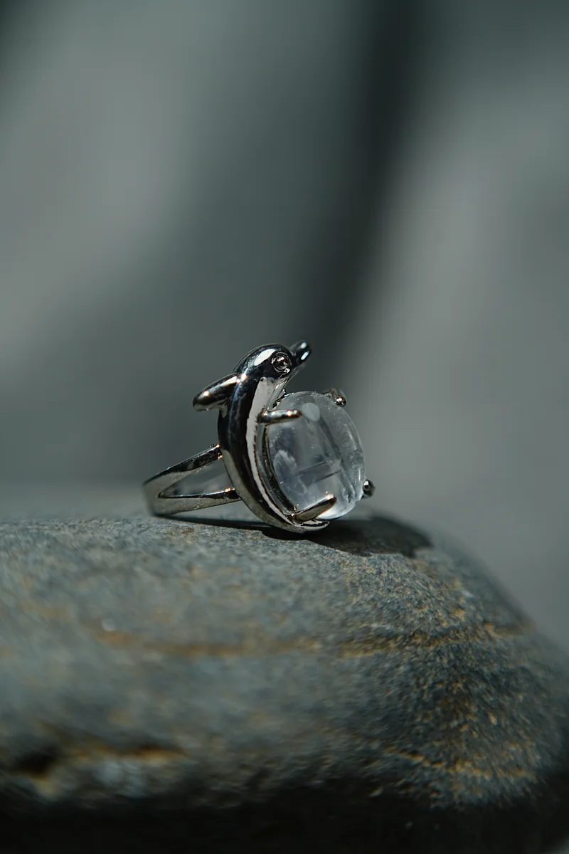 Clear Quartz Dolphin Ring thumbnail 2