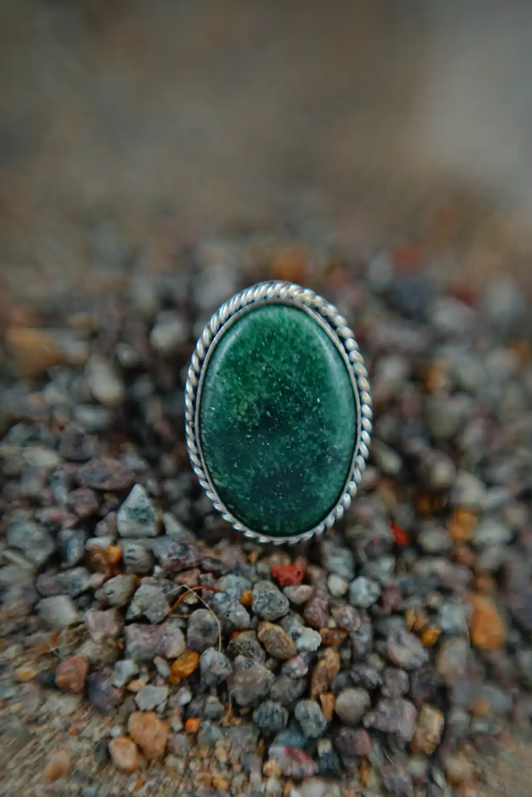Green Aventurine Oval Ring