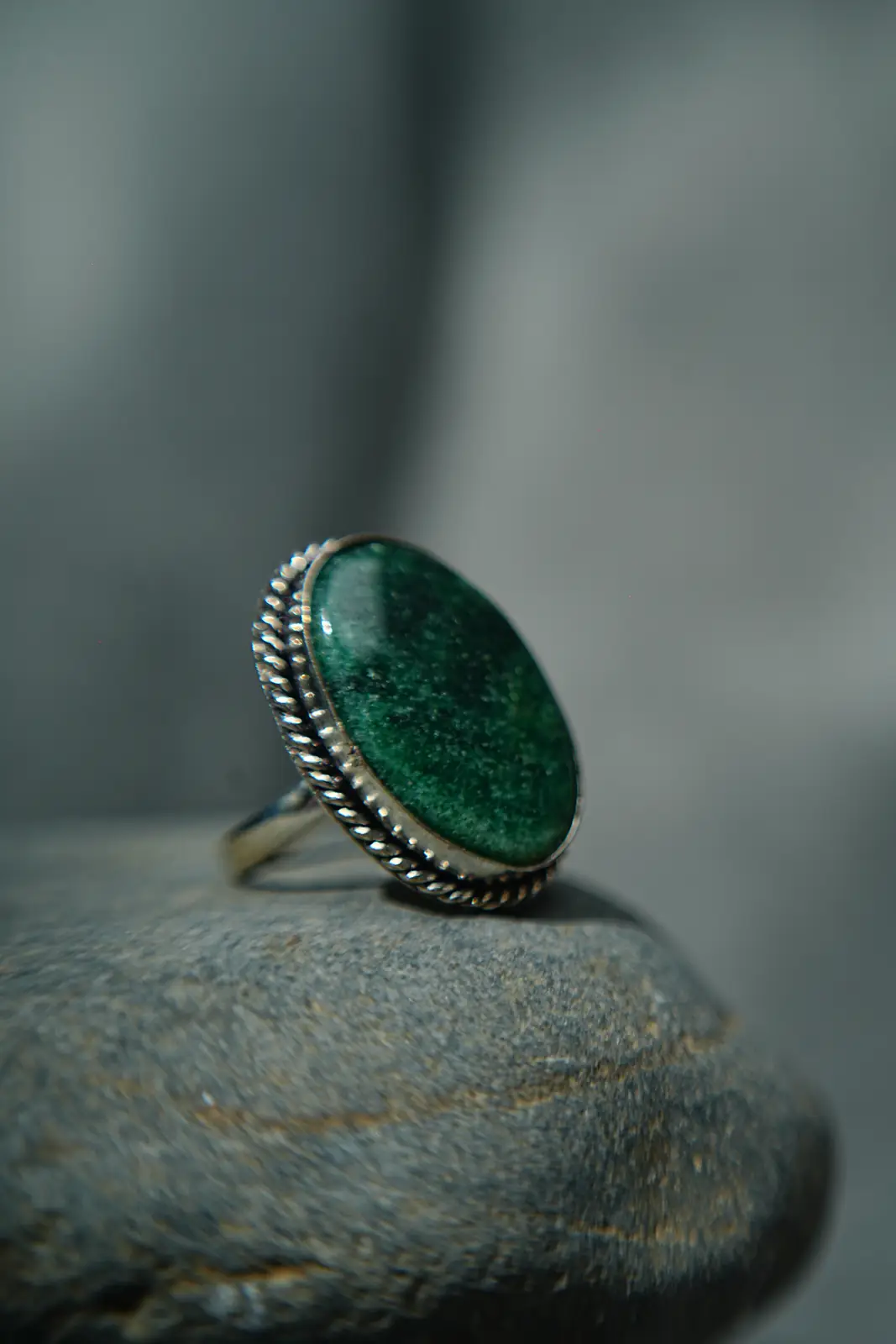 Green Aventurine Oval Ring thumbnail 2