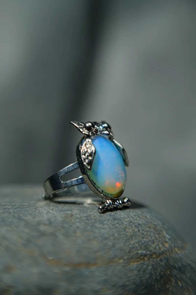 Opal Owl Ring thumbnail 2