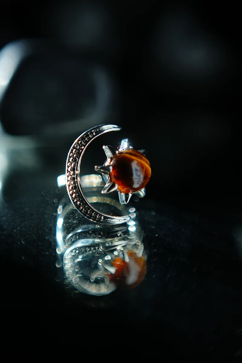 Tiger Eye Half Moon Ring thumbnail 2