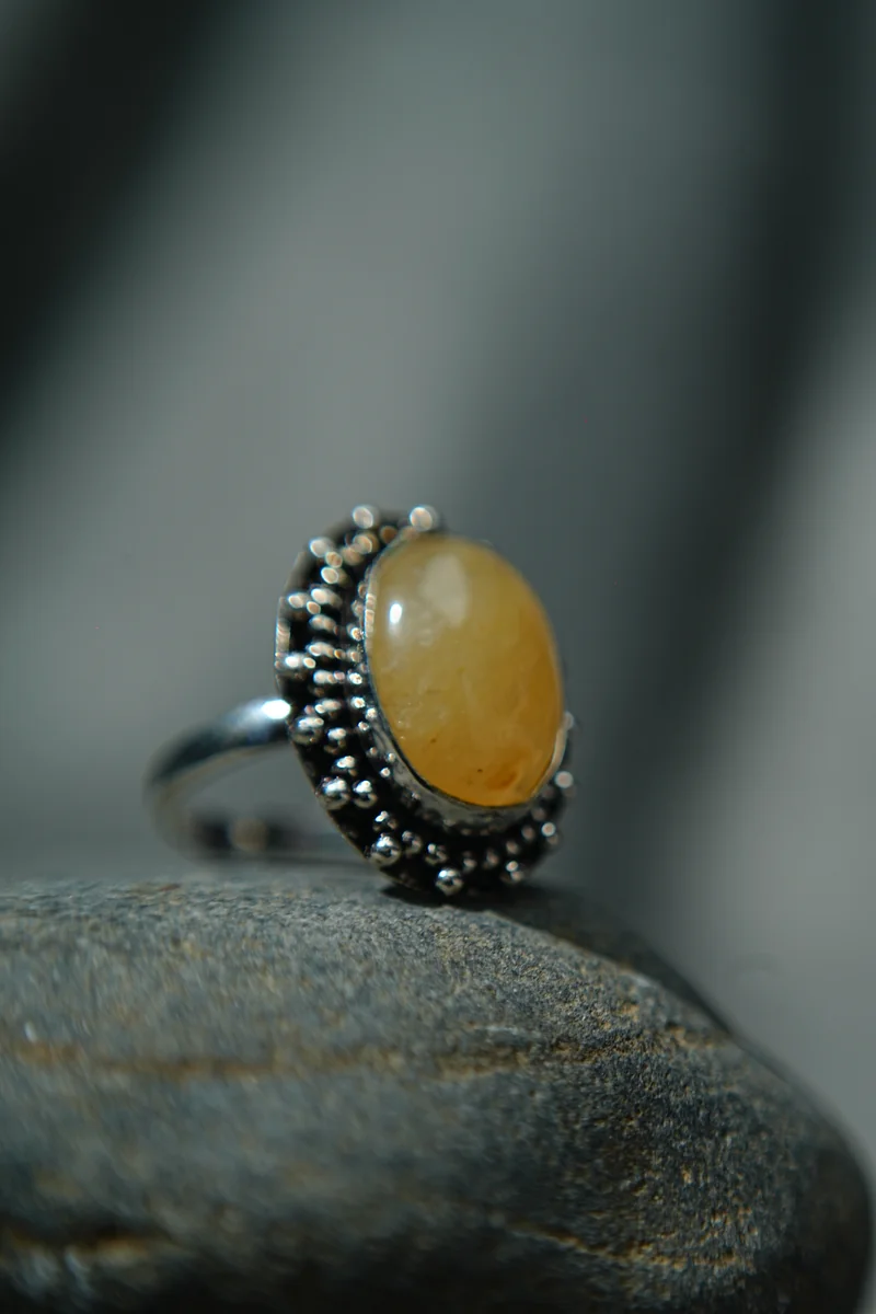 Yellow Calcite Ring thumbnail 2