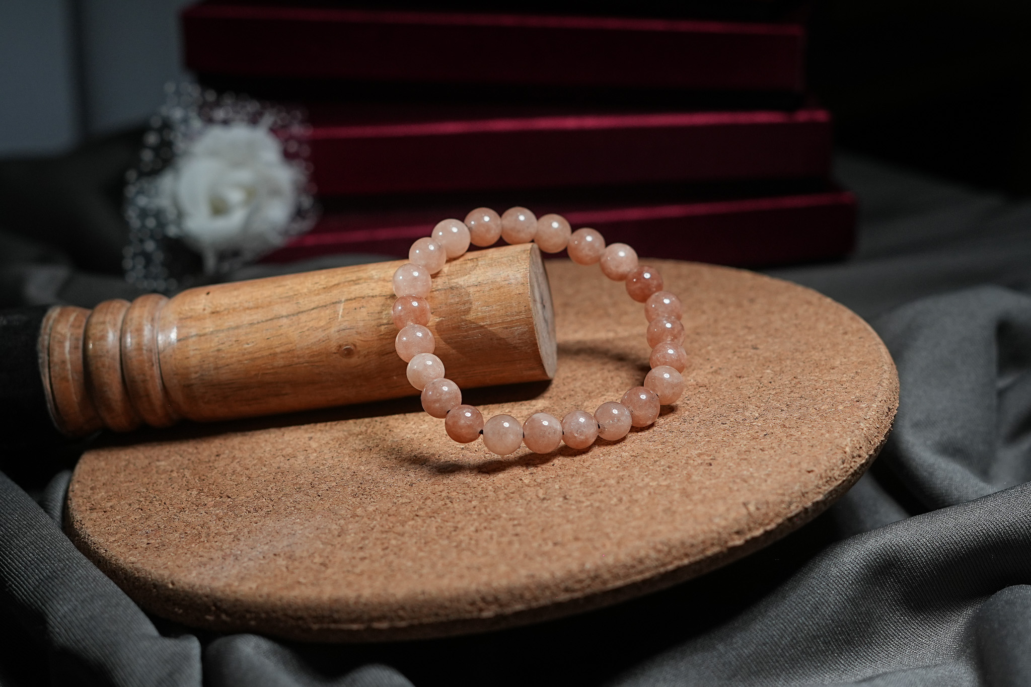 Peach Moonstone Bracelet thumbnail 2