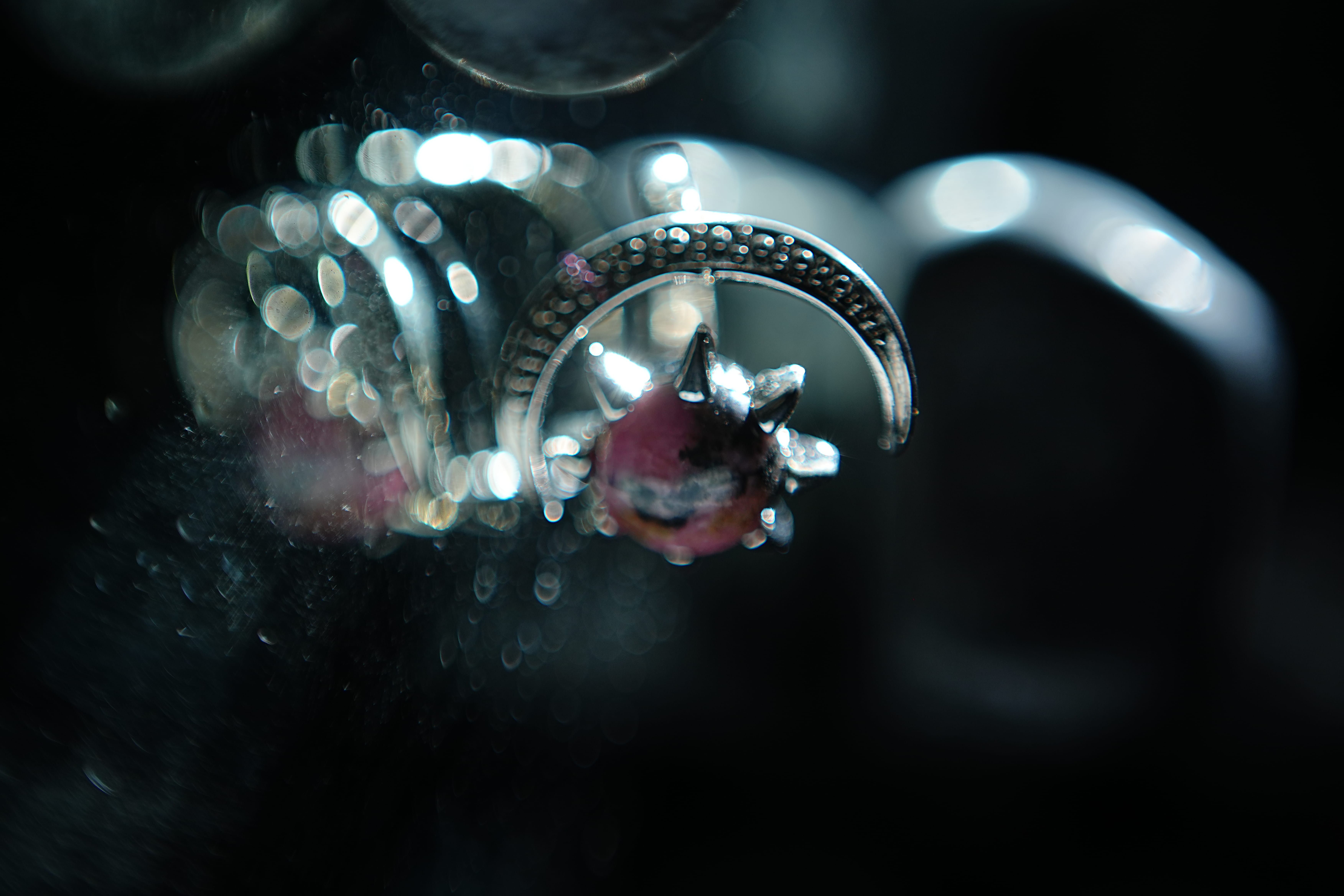 Rhodonite Half Moon Ring thumbnail 3